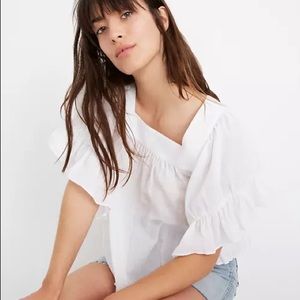 Flutter sleeve butterfly top